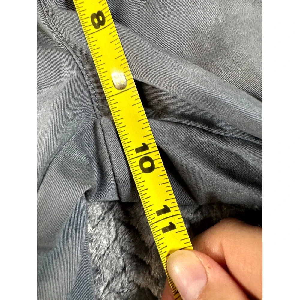 MNG Chino Pants Mens 28 Gray Cotton Stretch Mid Rise Flat Front Straight Leg